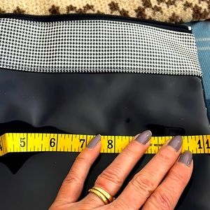 Vintage never used Falchi Sport Navy Blue with checkered top makeup bag